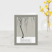 Weeping Willow Sympathy Card Kaart (Gele Bloem)