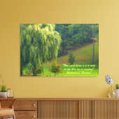 Weeping Willow Tree Hill Canvas Afdruk (Insitu (Woonkamer))