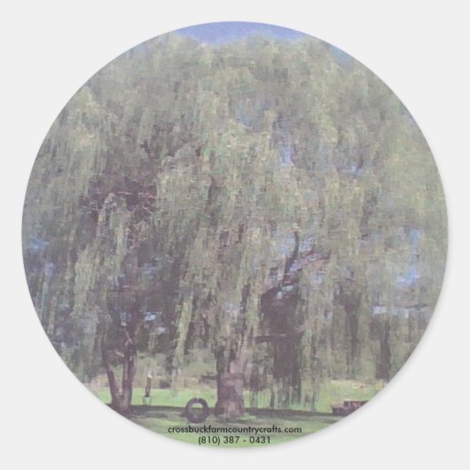 Weeping WIllow Tree Stickers (Voorkant)