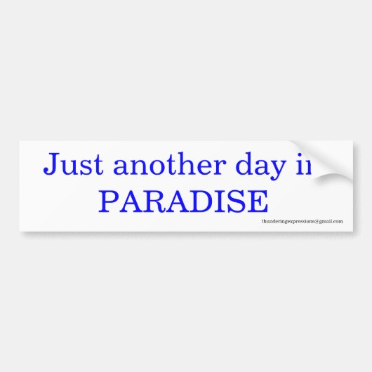 Weer een dag bumpersticker (Voorkant)