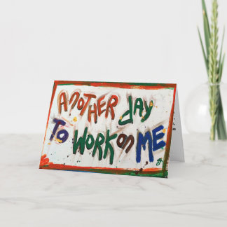 Weer een dag om aan mijn wenskaart te werken kaart