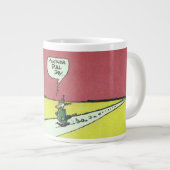 "Weer een doffe dag" Extra Grote Beker (Voorkant rechts)