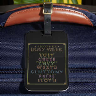 Weer een drukke week zwart GFX Bagagelabel