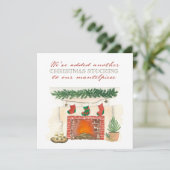 Weer een kerstcadeaufoto aankondiging (Staand voorkant)