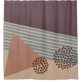 Weer een midden-eeuw Abstract Douchegordijn (Voorkant)