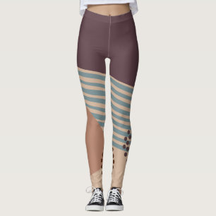 Weer een midden-eeuw Abstract Leggings