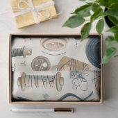 Weer een naaiend junk journal-serie ontwerp #2 tissuepapier (Geschenk)