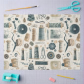 Weer een naaiend junk journal-serie ontwerp #2 tissuepapier (Craft)