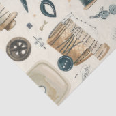 Weer een naaiend junk journal-serie ontwerp #2 tissuepapier (Detail)