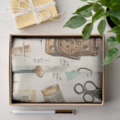 Weer een naaiend junk journal-serie ontwerp #6 tissuepapier (Geschenk)