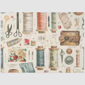 Weer een naaiend junk journal-serie ontwerp #6 tissuepapier
