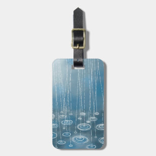 Weer een regenachtige dag aangepaste tekst bagagelabel