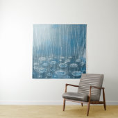 Weer een regenachtige dag schilderen wandkleed (In situ)