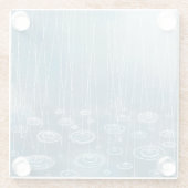 Weer een regendag glazen onderzetter (Achterkant)
