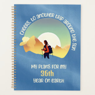 Weer een reis rond de zon verjaardagsplanner planner