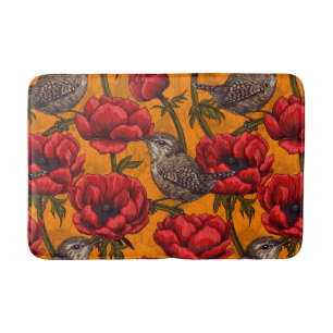 Weer een rode anemontuin badmat