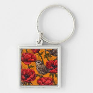 Weer een rode anemontuin sleutelhanger