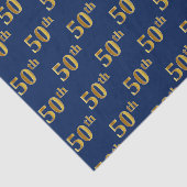 Weer, Faux Gold 50th (vijftigste) Event Tissue Pap Tissuepapier (Detail)