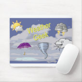 Weer Geek Mousepad Muismat (Met muis)