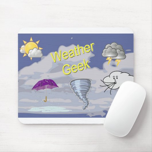 Weer Geek Mousepad Muismat (Met muis)