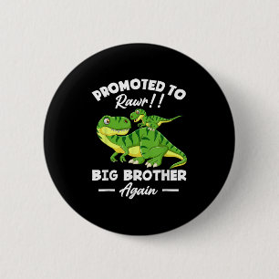 weer gepromoveerd tot grote broer dinosaurusliefhe ronde button 5,7 cm