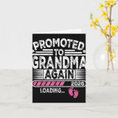 weer gepromoveerd tot oma sinds 2026 Loading Funny Kaart (Gele Bloem)