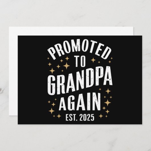 weer gepromoveerd tot opa 2025 binnenkort grootvad aankondiging (Voorkant / Achterkant)