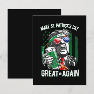 Weer grappige Trump maakt St Patrick's Day weer ge Notitiekaartje