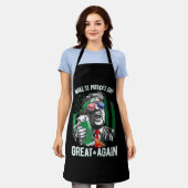 Weer grappige Trump maakt St Patrick's Day weer ge Schort (Gedragen)