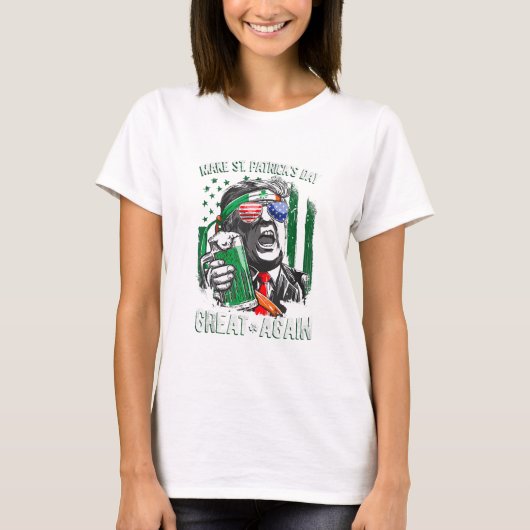 Weer grappige Trump maakt St Patrick's Day weer ge T-shirt (Voorkant)