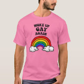 Weer homo wakker t-shirt (Voorkant)