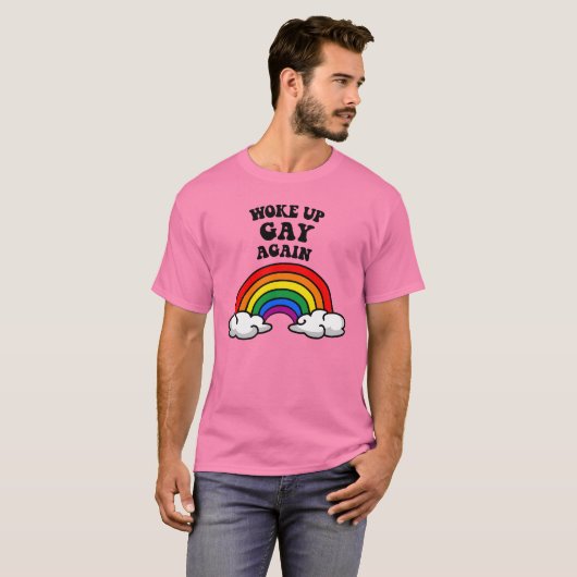 Weer homo wakker t-shirt (Voorkant volledig)