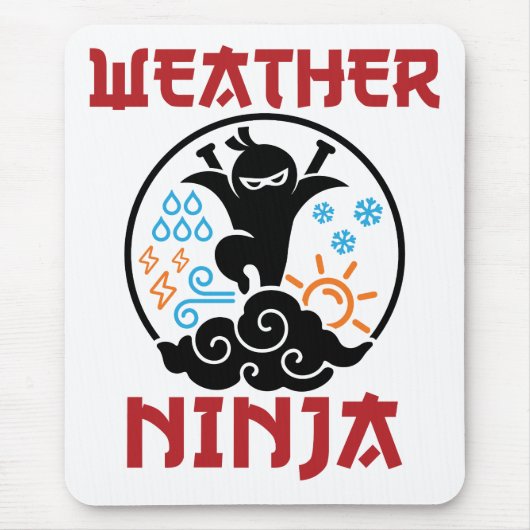 Weer Ninja Meteorologist Weerman Muismat (Voorkant)