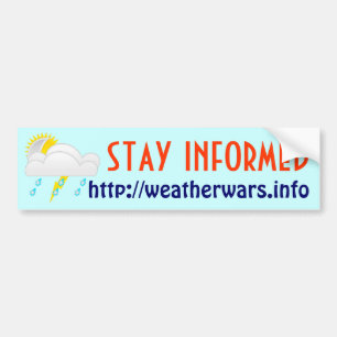 Weer oorlog bumper sticker