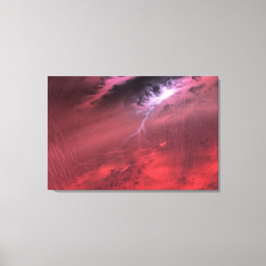 Weer op een bruine dwergster. canvas afdruk (Voorkant)