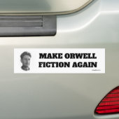 Weer Orwell Fiction Bumpersticker (Op auto)