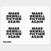 "Weer Orwell Fiction"-stickers Rechthoekige Sticker (Vel)