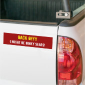 WEER UIT! IK KAN BINKY SEARS ZIJN! BUMPERSTICKER (Op Truck)
