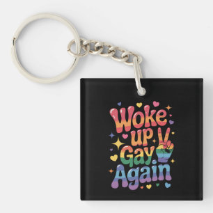 Weer Wakker Geworden Als Homo Funny LGBTQ Pride Re Sleutelhanger