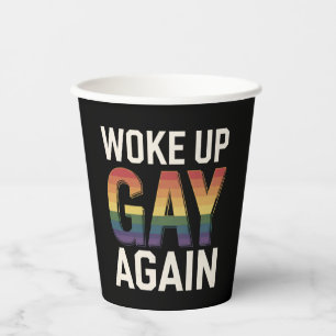 Weer Wakker Geworden Als Homo Funny LGBTQ Trots Al Papieren Bekers