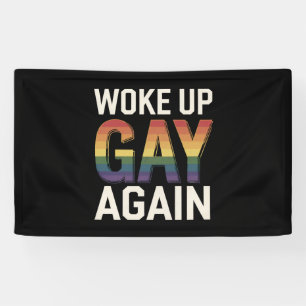 Weer Wakker Geworden Als Homo Funny LGBTQ Trots Al Spandoek