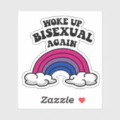 Weer wakker geworden biseksueel sticker (Vel)