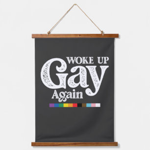 Weer wakker worden steun LGBT Pride Hangend Wandkleed