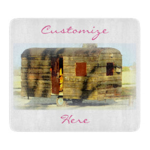 Weer zigeunerige caravan Thunder_Cove elke kleur Snijplank