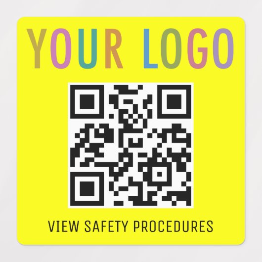 Weerbestendige QR Code Labels voor Bouw Logo (Design 1)