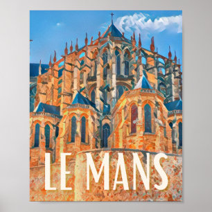 Weergave Le Mans Photo Vintage Poster