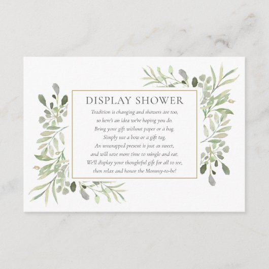 Weergave schetsen Greenery-vulling Informatiekaartje (Voorkant)