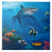 Weergave van de vissen tegeltje (Voorkant)