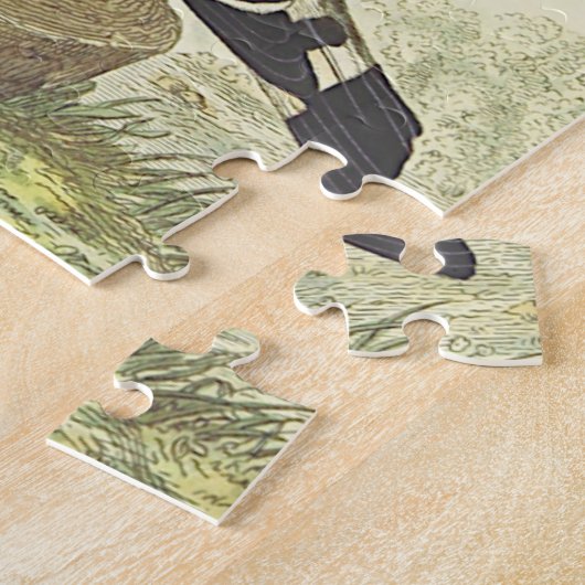 weergave van een vochtige puzzel legpuzzel (Zijkant)