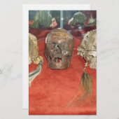 Weergave van gekrompen hoofden briefpapier (Voorkant / Achterkant)